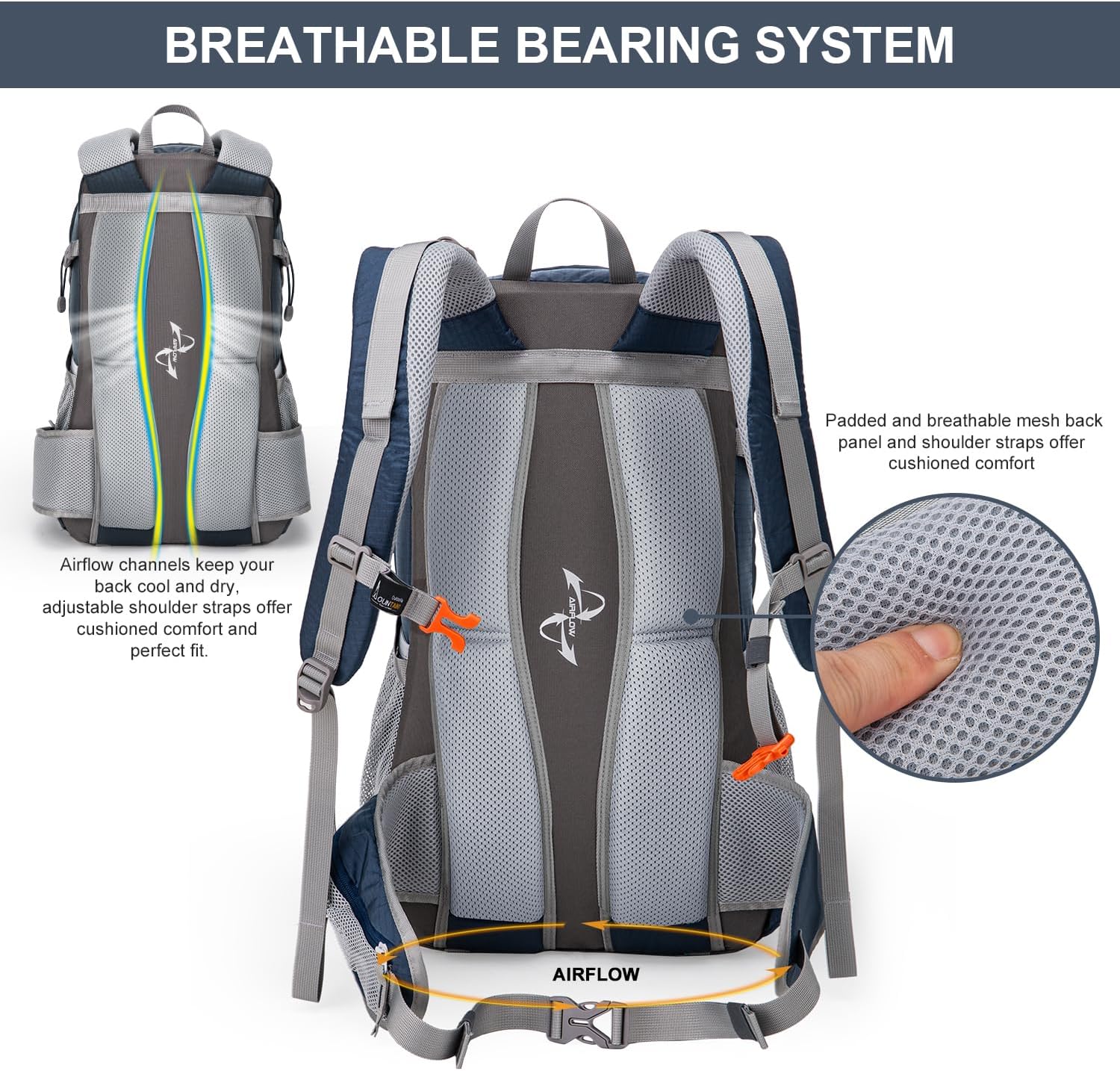 Mountaintop Unisex Backpack 40 Litres, 55 x 35 x 25 cm – Bild 4