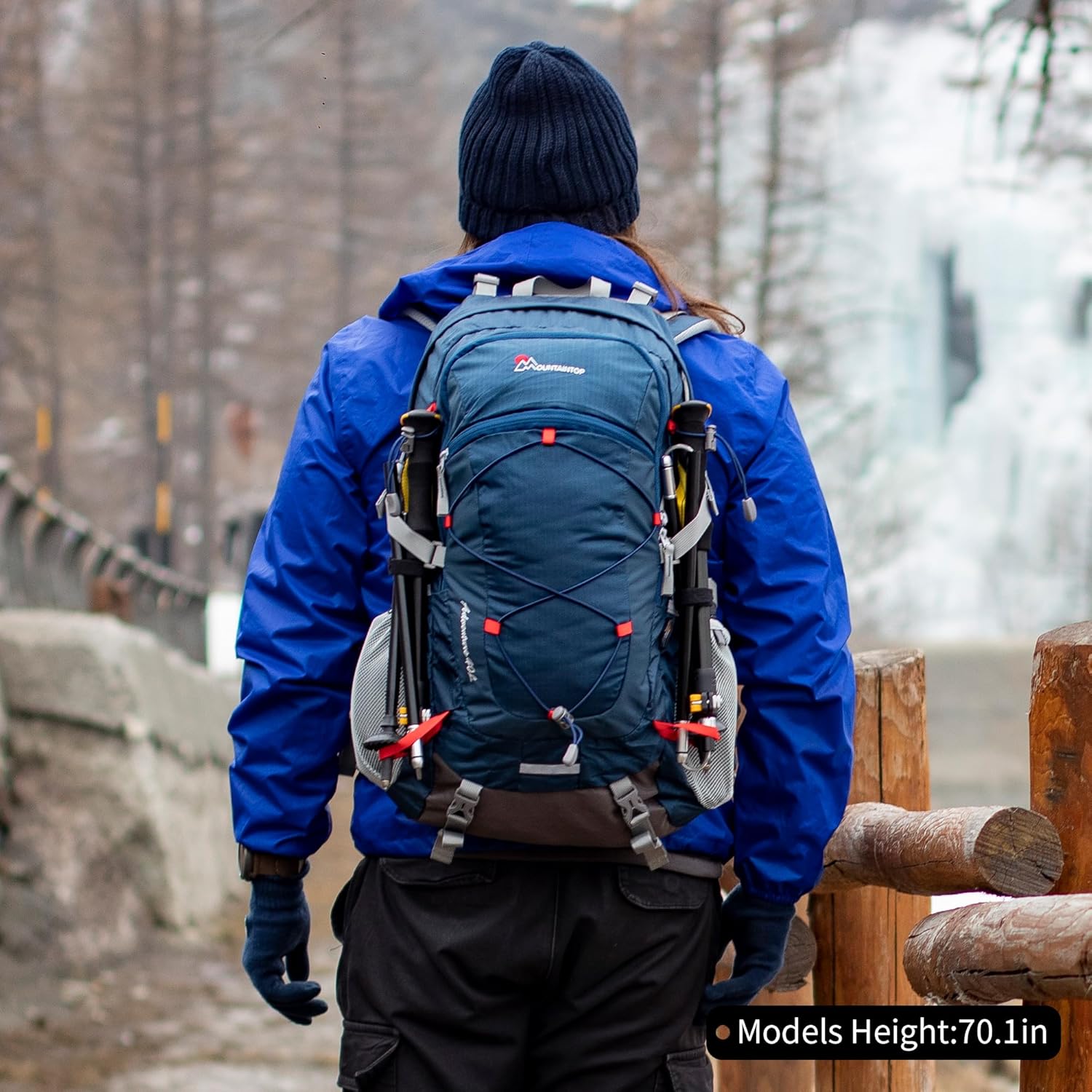 Mountaintop Unisex Backpack 40 Litres, 55 x 35 x 25 cm – Bild 8